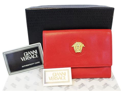 versace leather wristlet|gianni Versace wallet.